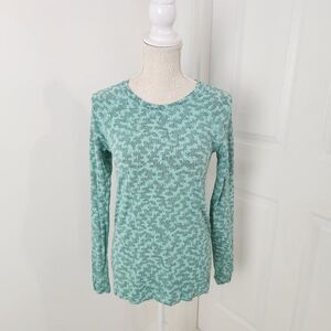 Athleta Top Womens M Green Digital Camo Momentum Printed T Shirt Thumbholes